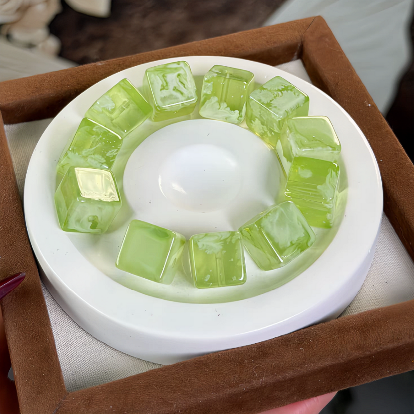 0 0今日新作 ゼリー ガラスキューブ (0124)