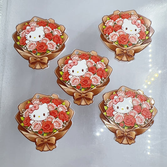 0 今日新作 キティ バラの手捧げ花束（0521）