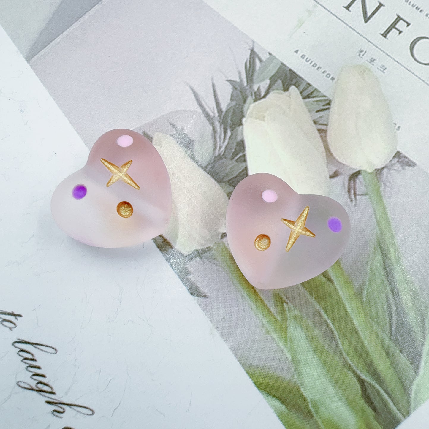 0特价 樹脂ハートフロストグラデーションカラー(0521)