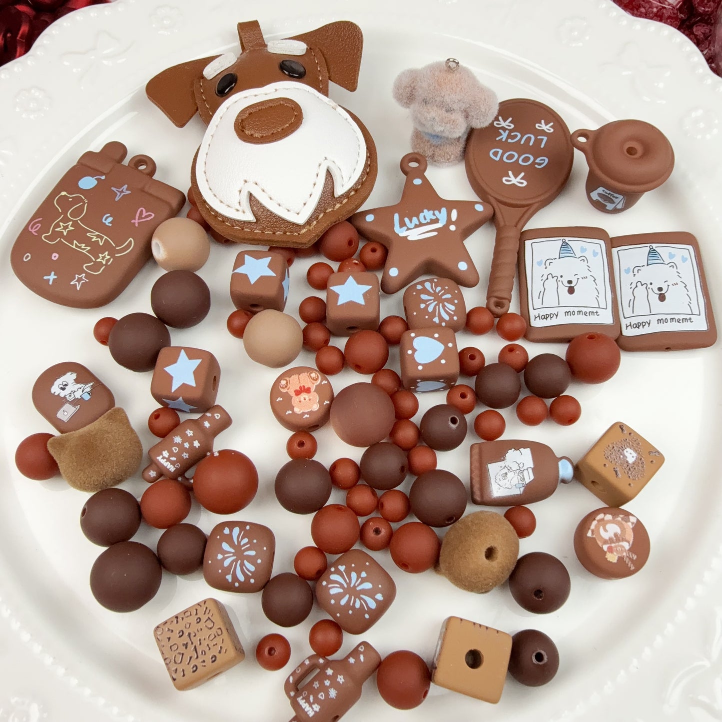 0 0今日新作 ワンコ 高級マット加工 質感最高 アクリル混ぜ(1222)