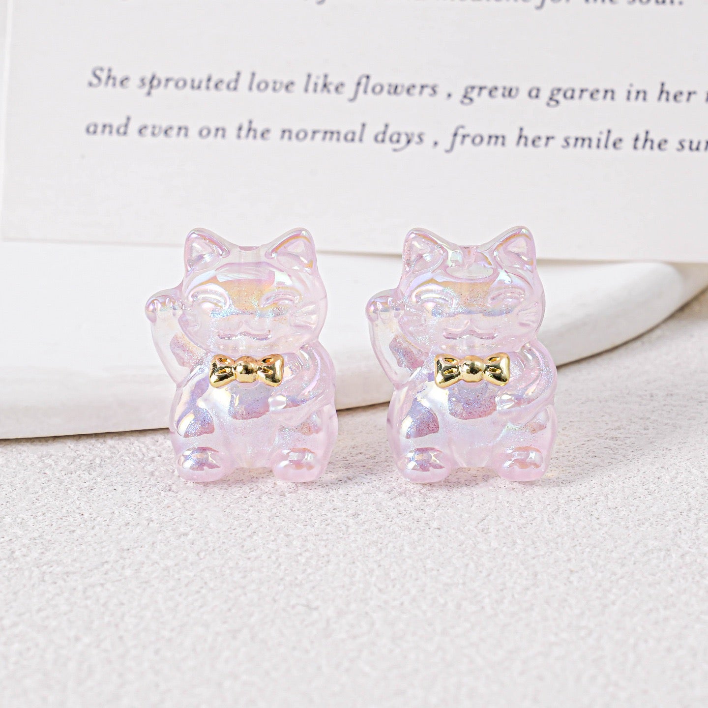 0 0今日新作 ミニチュア招き猫 树脂（1230）