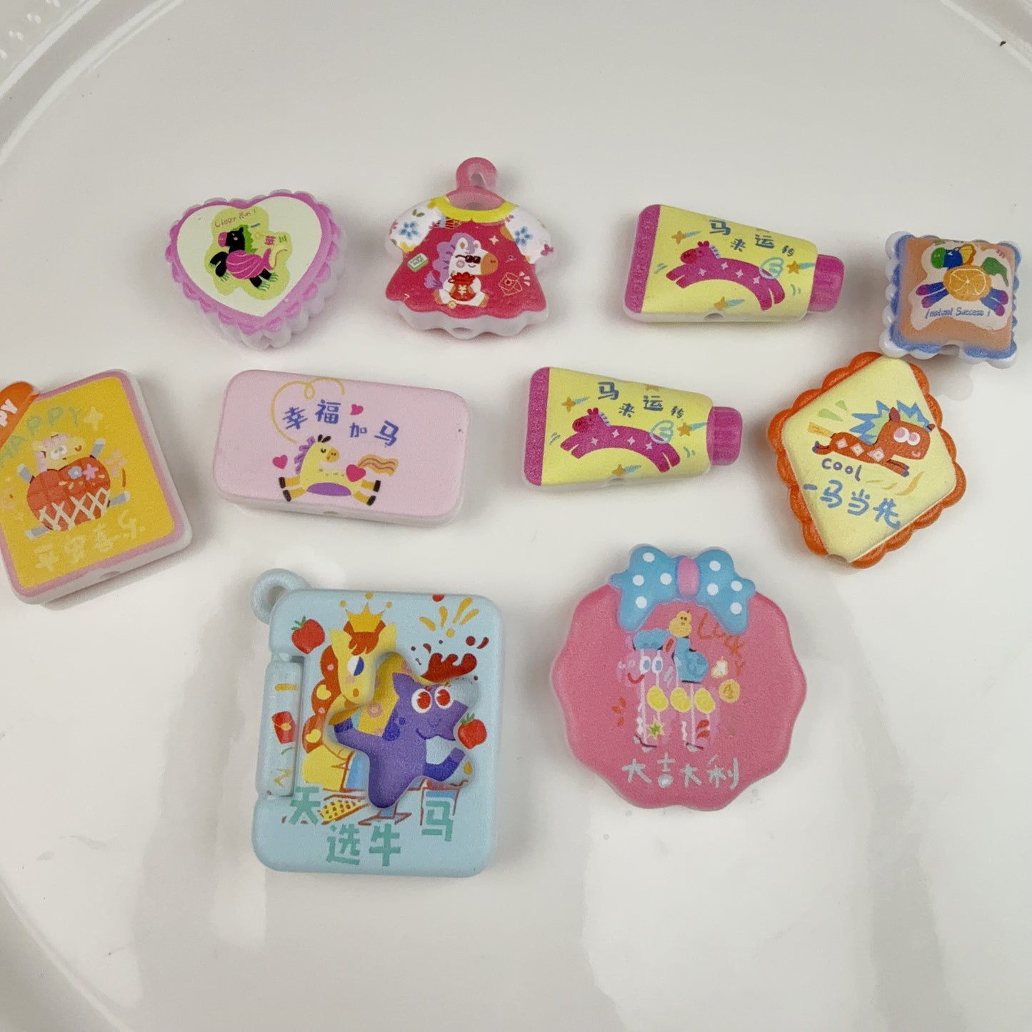 0 0今日新作 馬 アクリル混ぜ(1222)