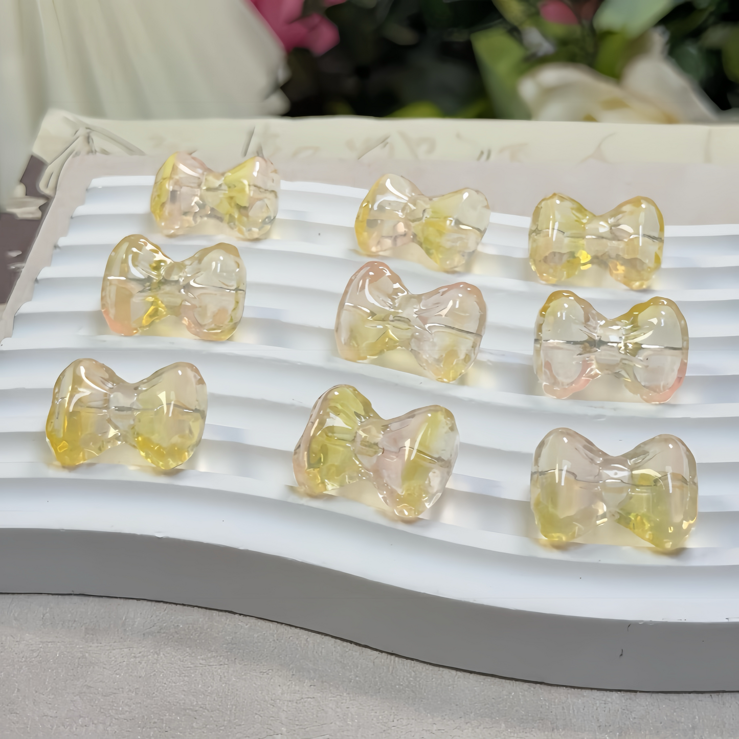 0 0今日新作 ガラスリボン(0614)