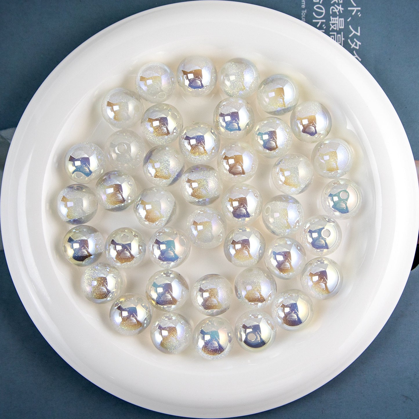 0 00库存处分 深海秘境 冷月樹脂ビーズ  16mm  20個 DY（0711）