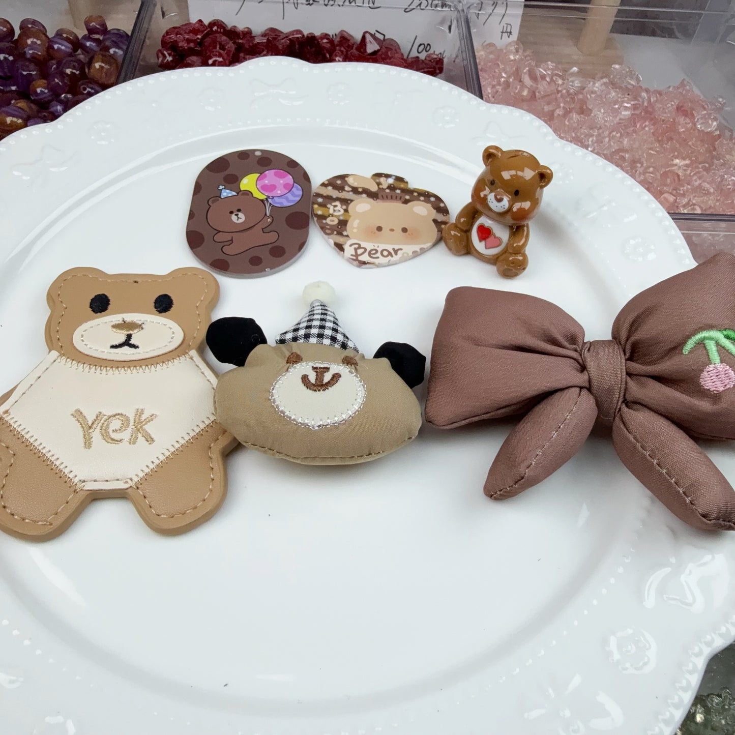 0 0今日新作 熊ちゃん アクリル混ぜ(1130)