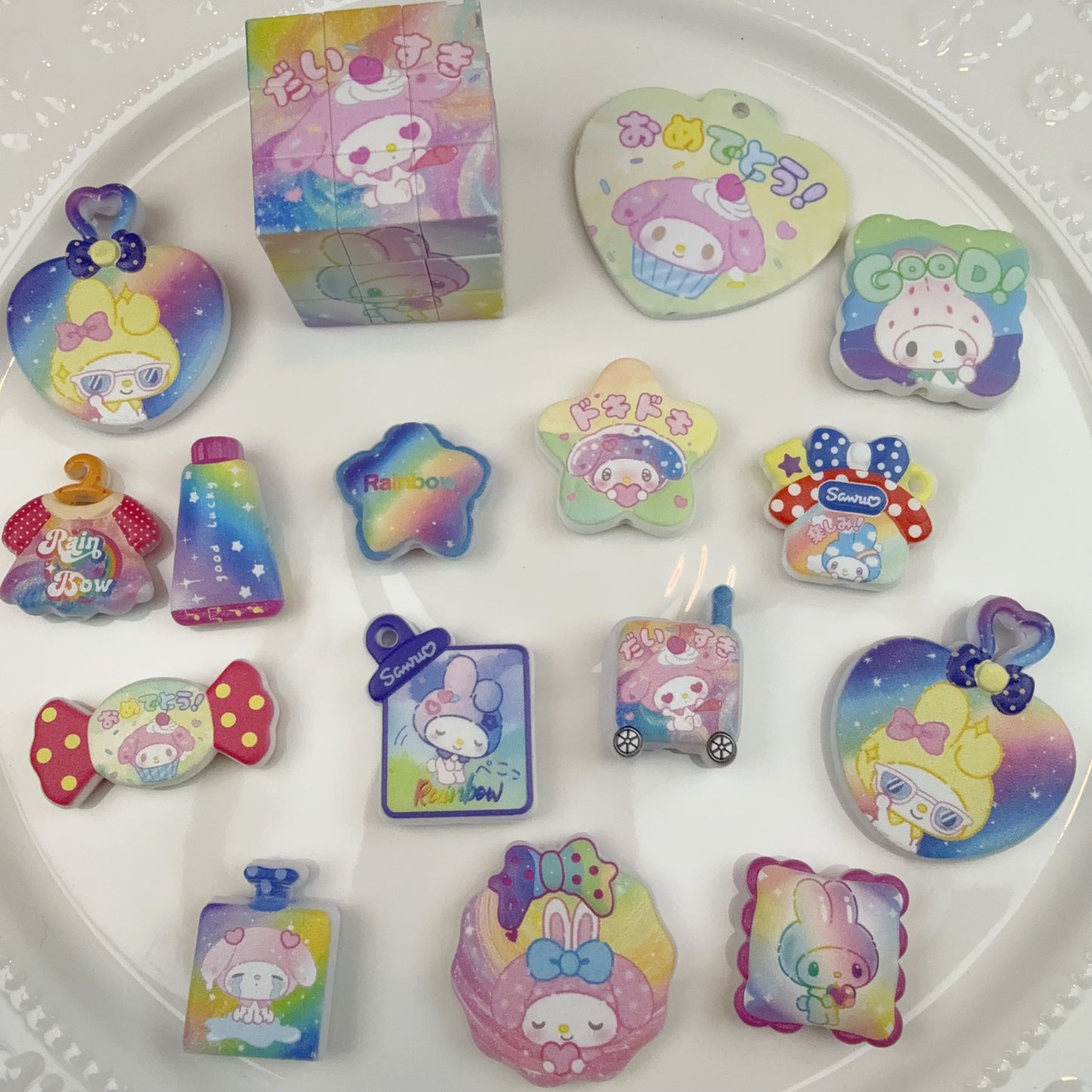 0 00今日新作 メロちゃん ルービックキューブつき キャラ混ぜ(1122)