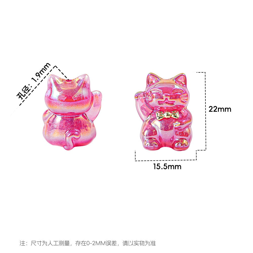 0 0今日新作 ミニチュア招き猫 树脂（1230）