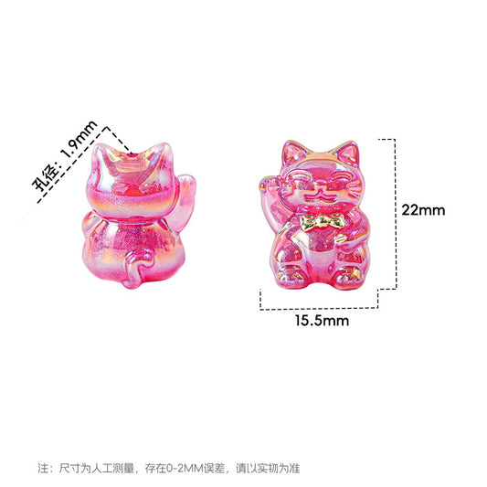 0 0今日新作 ミニチュア招き猫 树脂（1230）