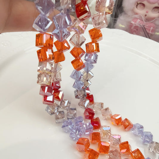 0 0今日新作 斜めキューブ-カラー8ミリシリーズ(0117)