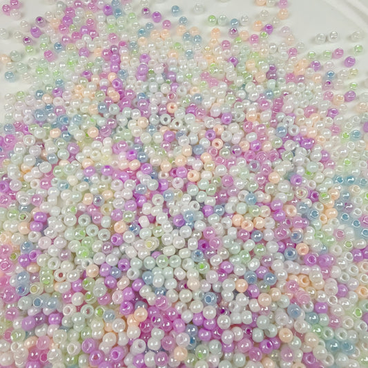 0 0今日新作 ミルキーシードビーズ(1224)