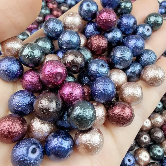 0 0今日新作 ライチ仕上げガラスパール混ぜ(0114)