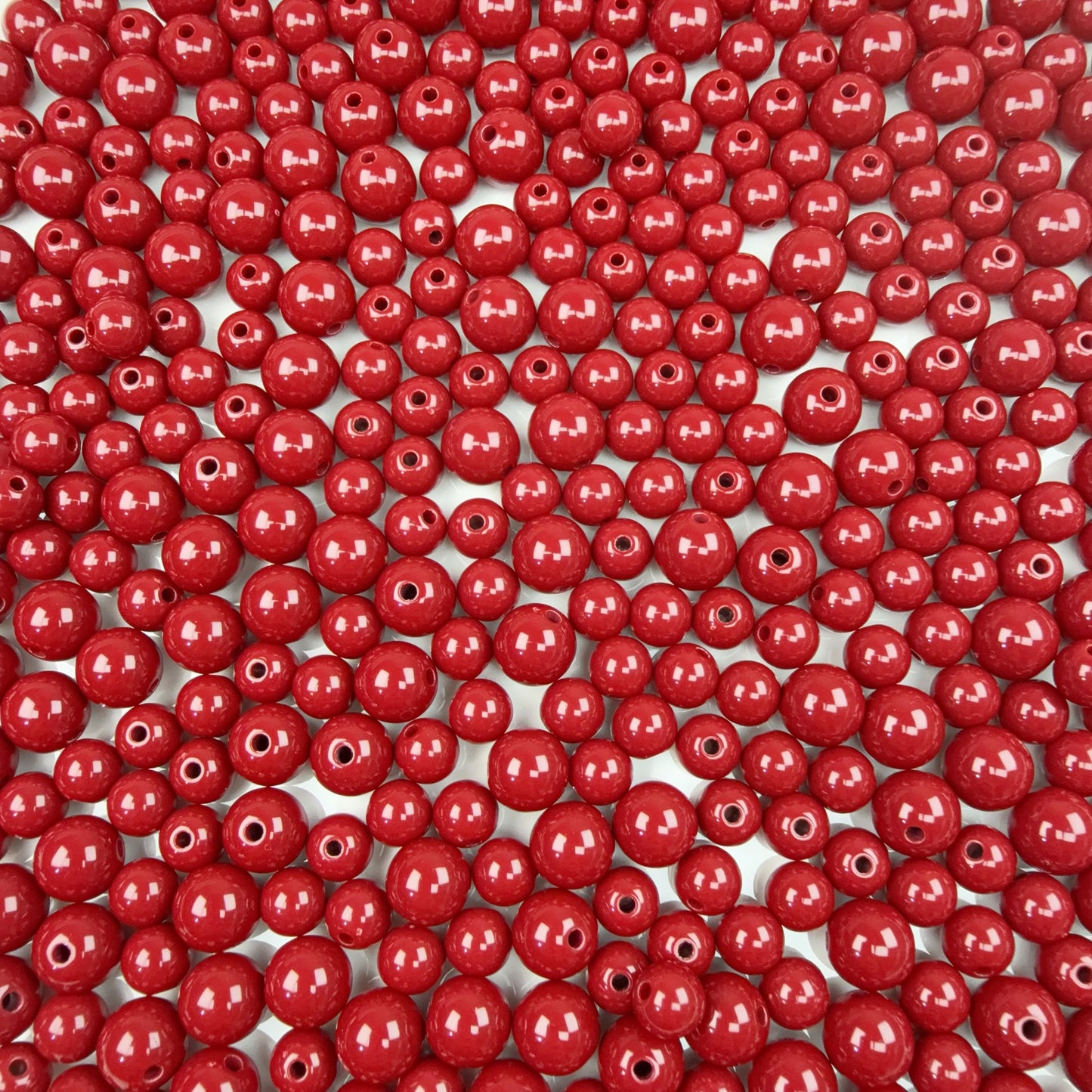 0 0今日新色 黒＆赤ラウンドビーズ アクリル混ぜ(0921)