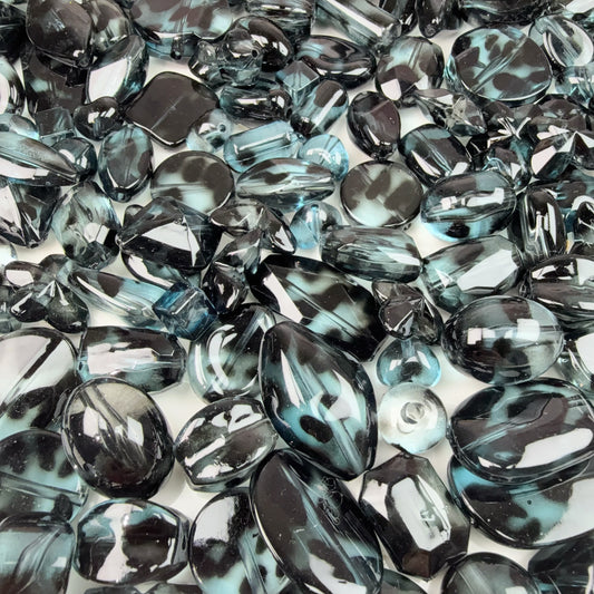 0 0今日新作 クリア豹柄  アクリル混ぜ(1208)