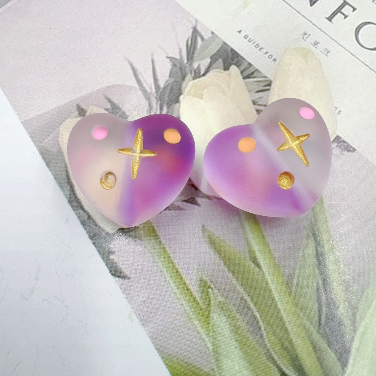 0特价 樹脂ハートフロストグラデーションカラー(0521)