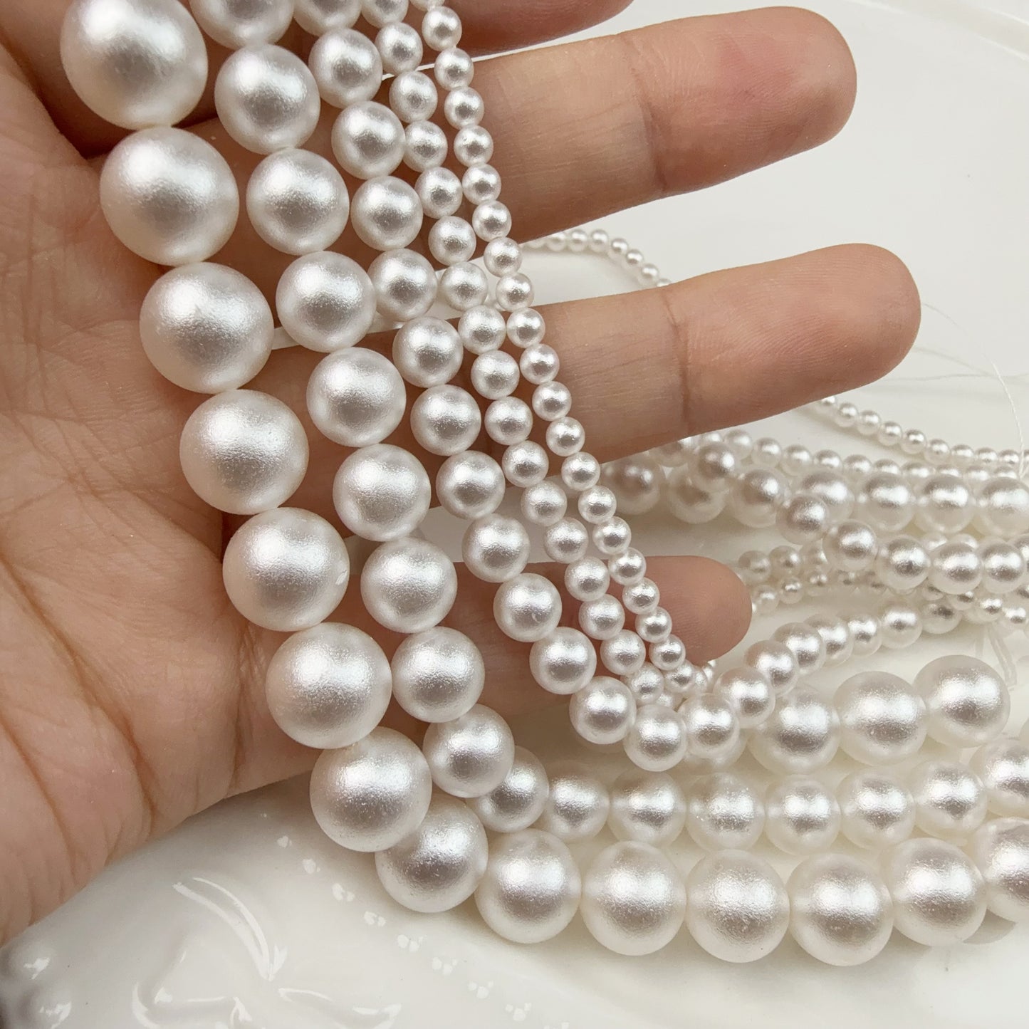 0 0今日新作 コットンパール5連セット(0103)