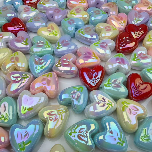 0 0今日新作 チューリップハート  アクリル(0626)