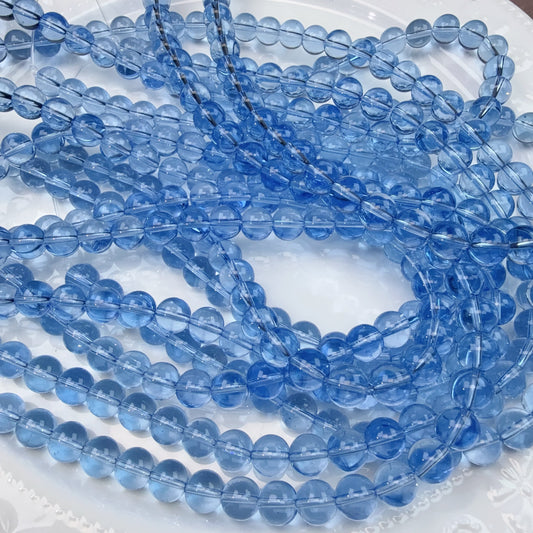 0 今日新作 ラウンド水色10ミリ(0508)