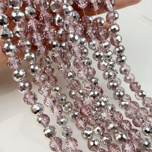 0 0今日新作 ミラーボールカットー銀ピンク(0114)