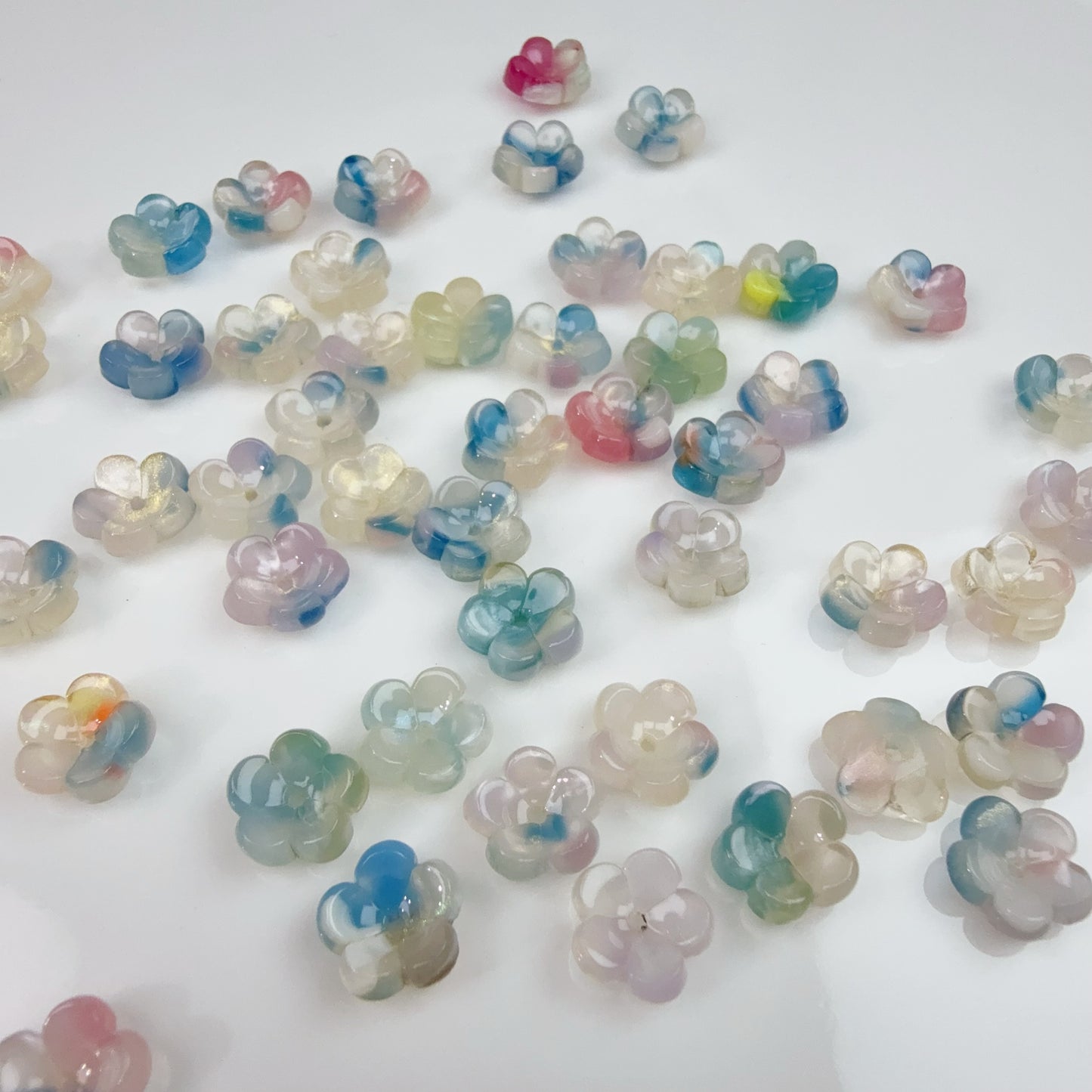 0 0今日新作 10ミリ花混ぜー酢酸 (0301)