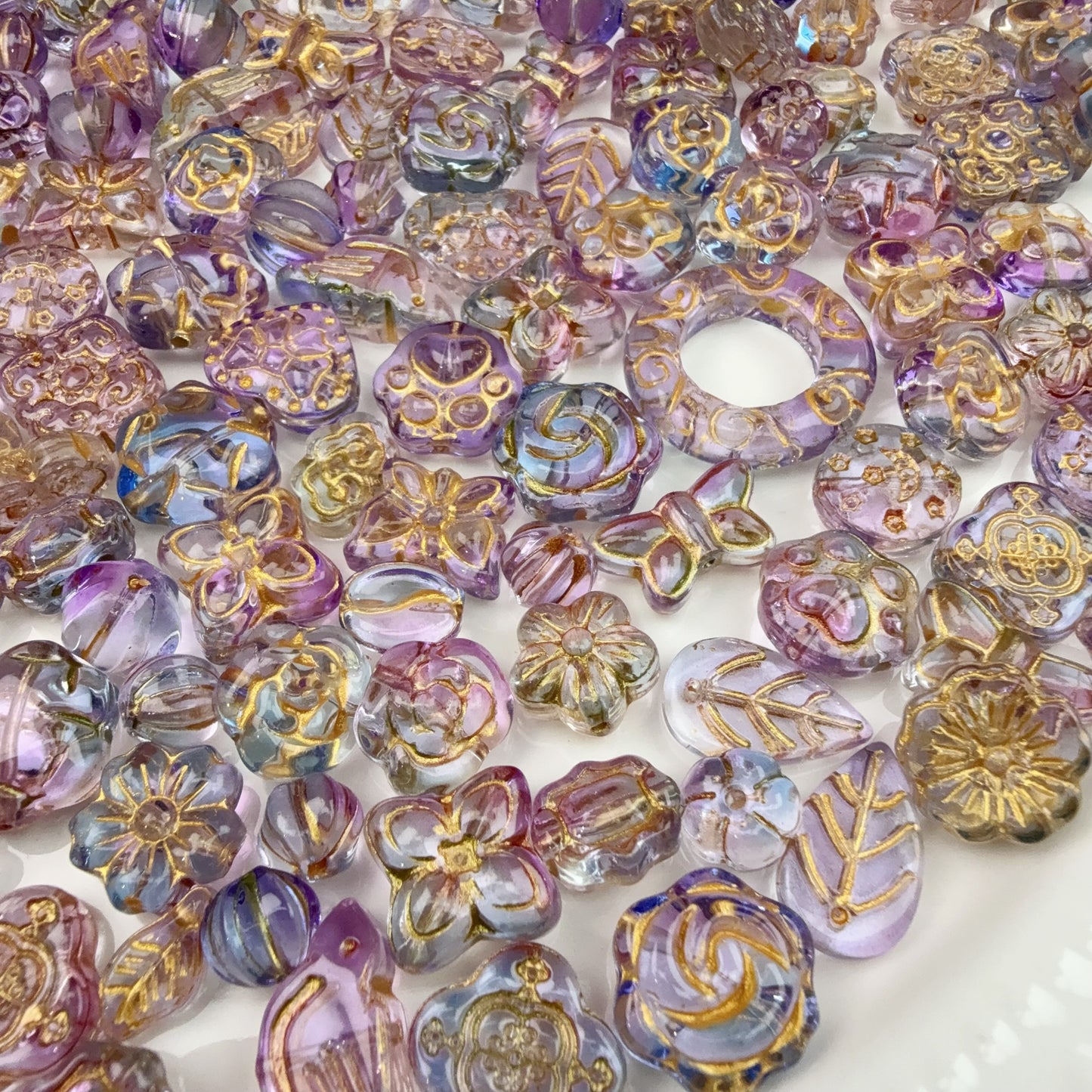 0 0今日新色 金描きガラスバロックー多彩(0702)