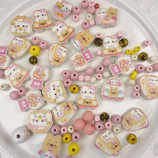 0 0プーさんとKTラスト 木製混ぜ(1010)