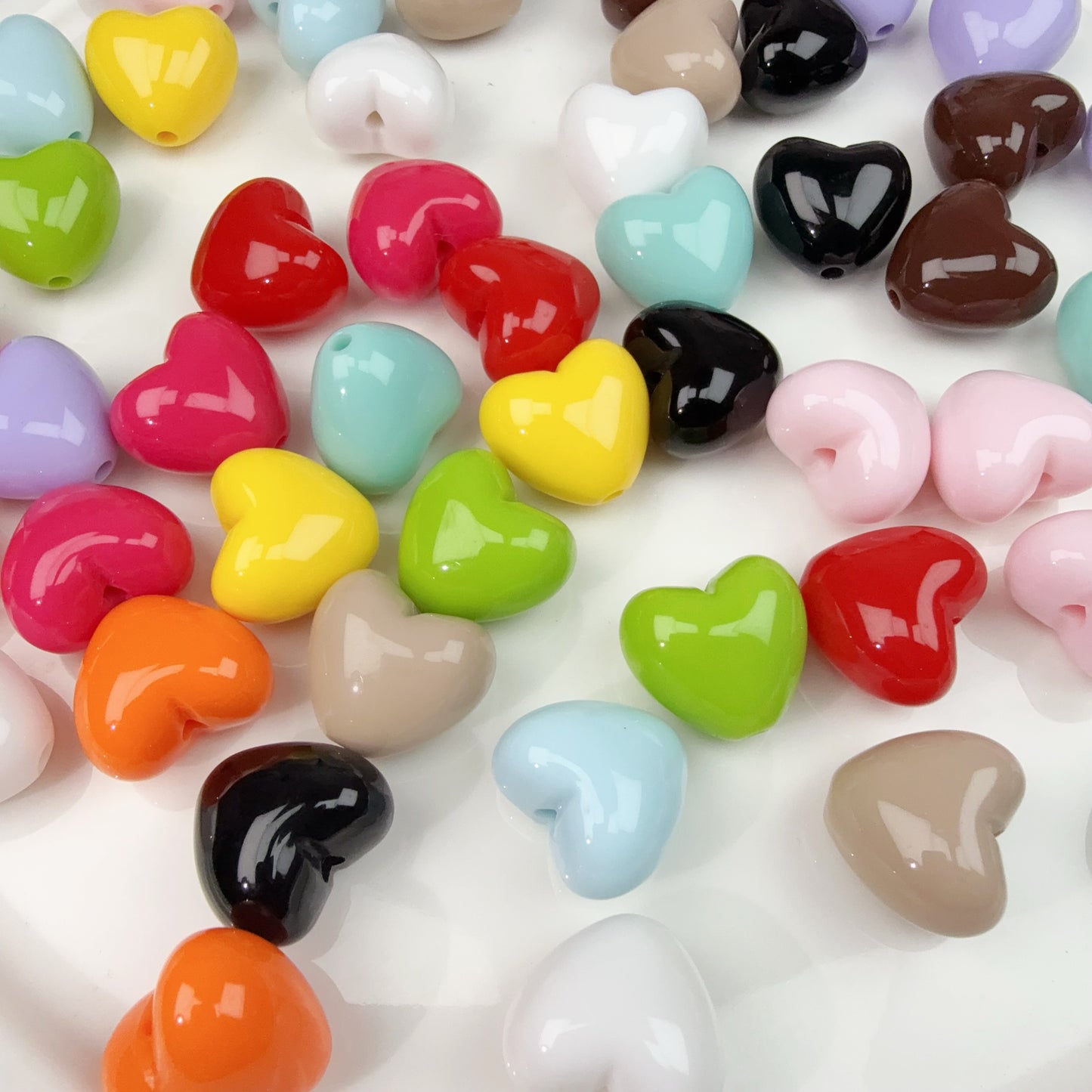 0 0今日新作 20ミリツヤツヤハート＆星(0107)