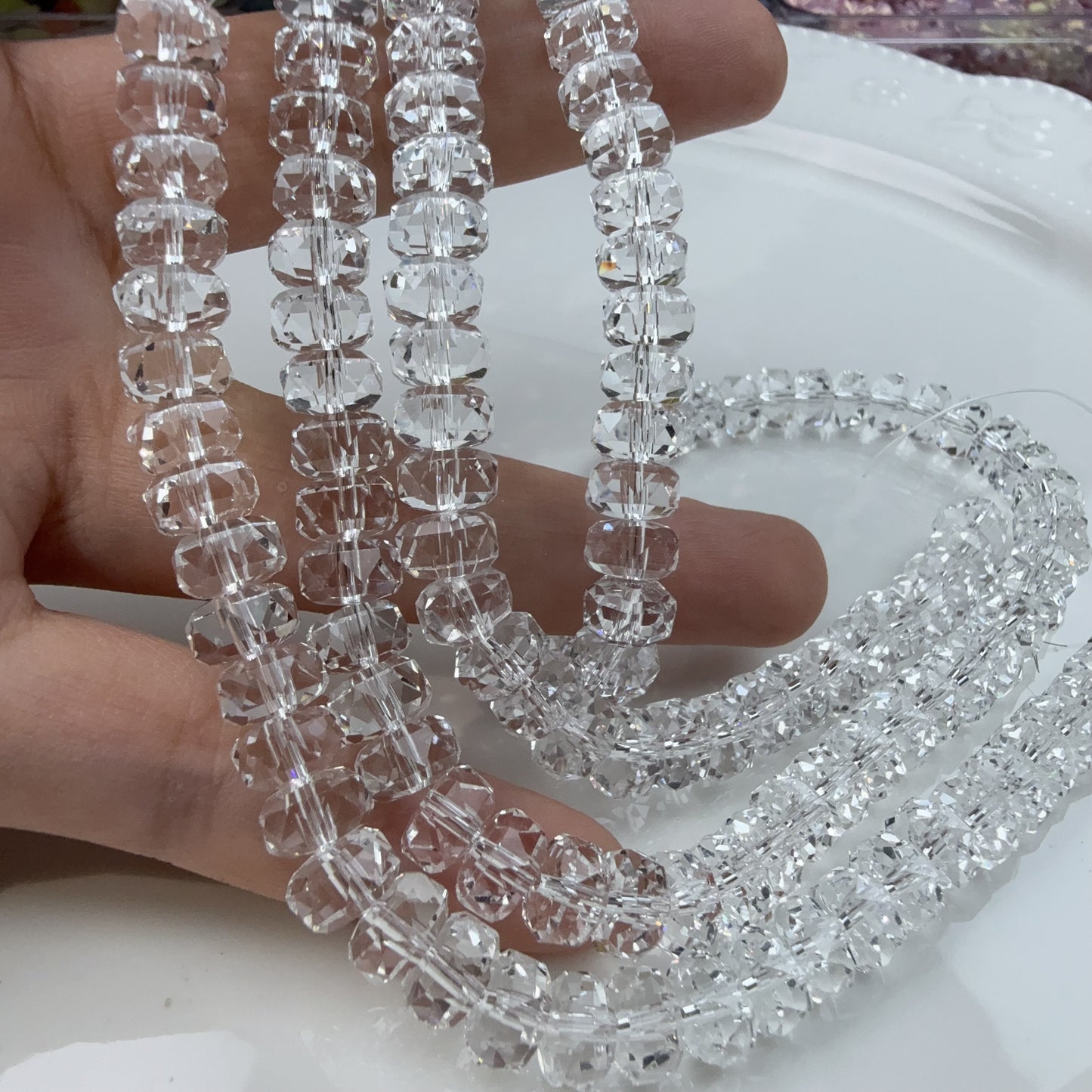 0 0今日新作 車輪カット−クリア純色8ミリ お買い得(0916)