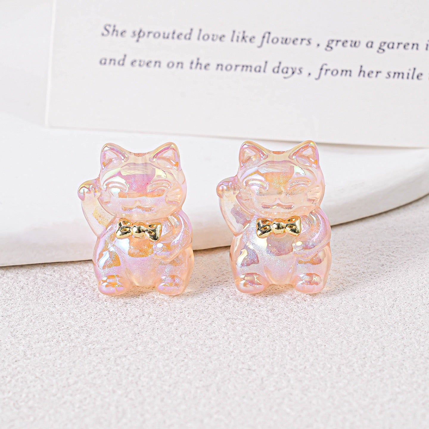 0 0今日新作 ミニチュア招き猫 树脂（1230）