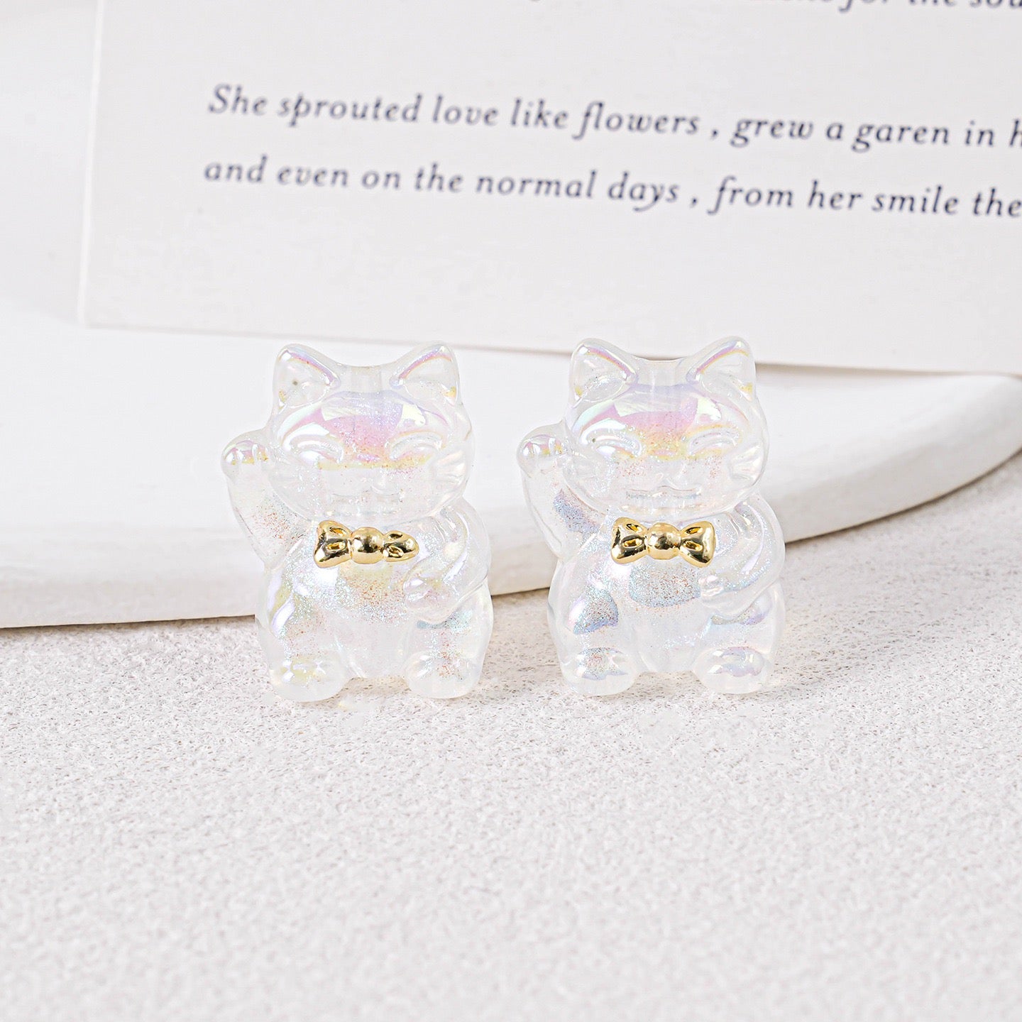 0 0今日新作 ミニチュア招き猫 树脂（1230）