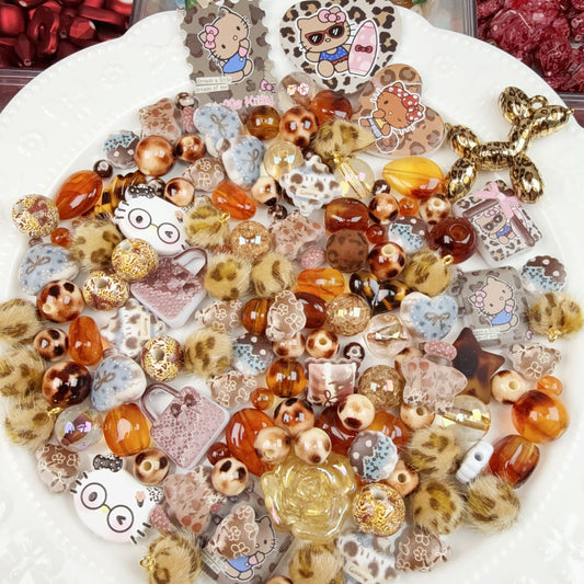 0 0今日新作 豹柄KT アクリル混ぜ(1219)