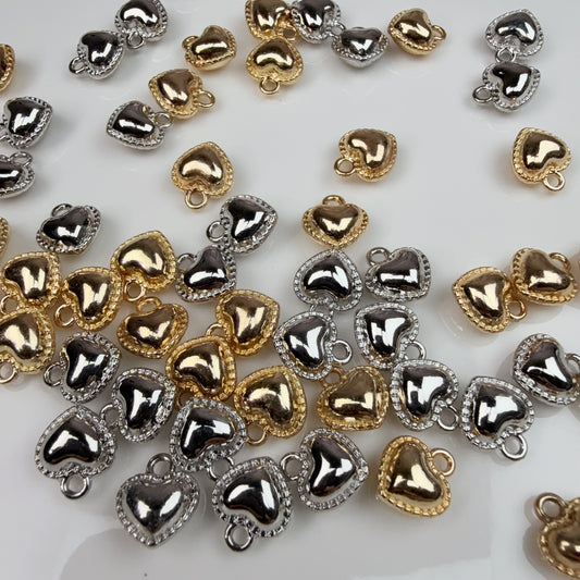 0 0今日新作 合金 金銀カンツキハート(0303)