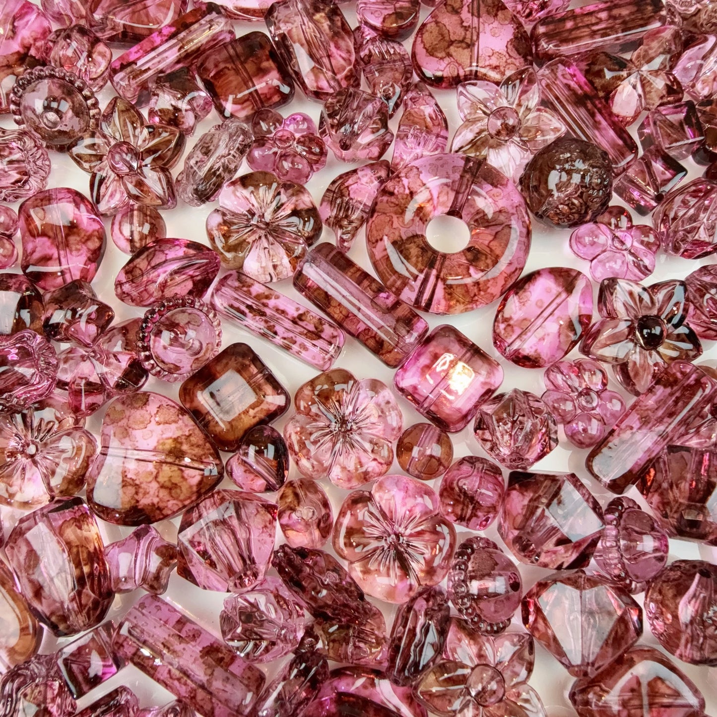 0 0今日新作 超クリアまだら アクリル混ぜ (1130)