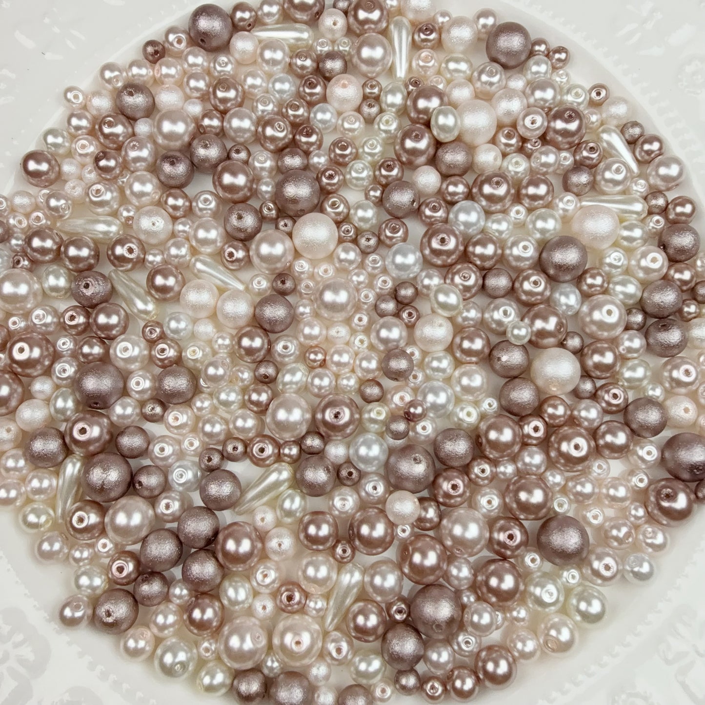 0 0今日新作 ガラスパール混ぜ-シャンパン＆金銀(0226)