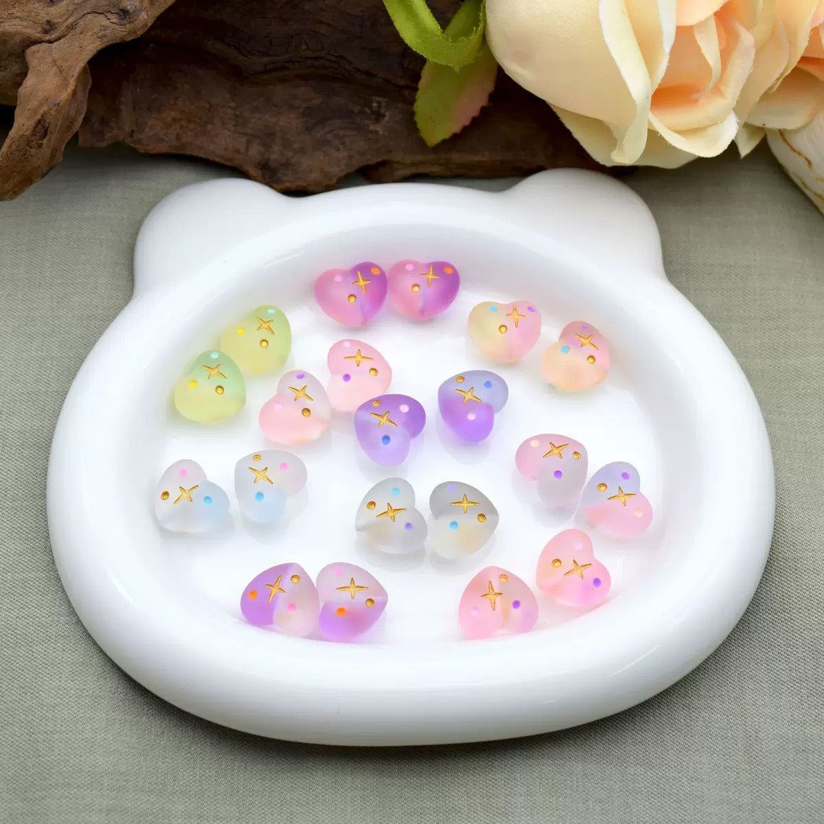 0特价 樹脂ハートフロストグラデーションカラー(0521)