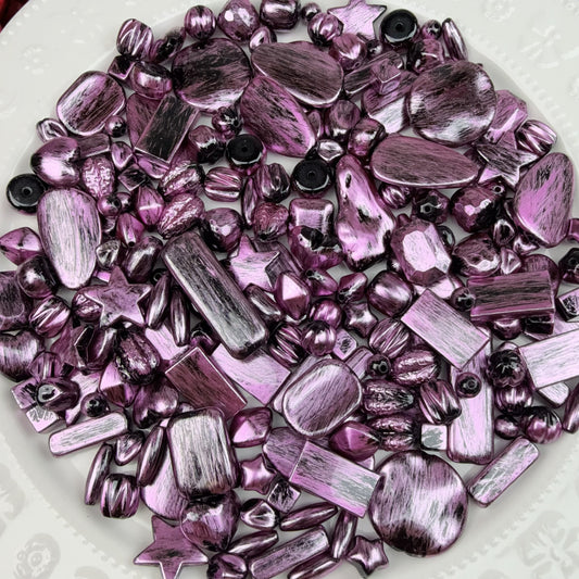 0 0今日新作 刷毛塗り工芸ーラズベリー  アクリル混ぜ(1210)