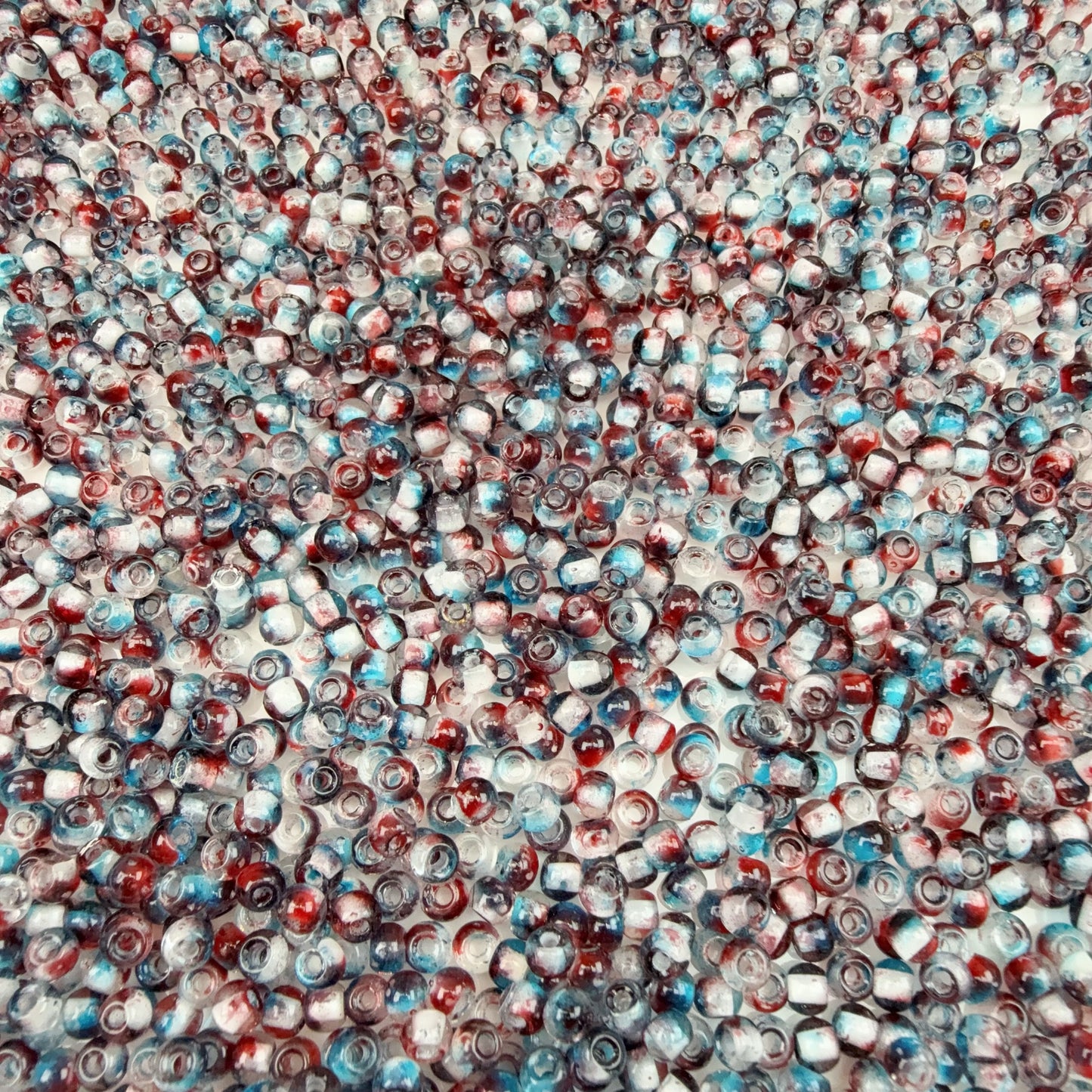 0 0今日新色 カラー芯染めピカソ シードビーズ混ぜ(1108)