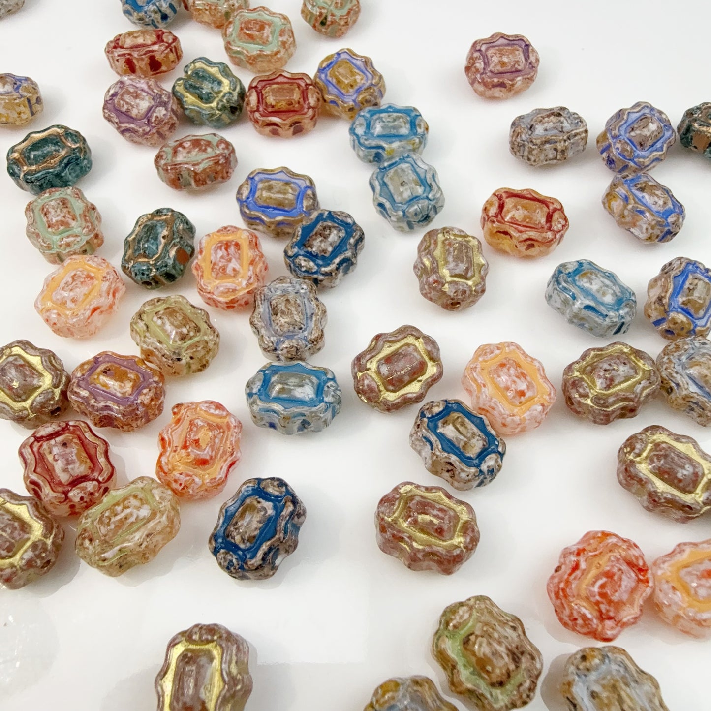 0 0今日新作 チェコビーズ-ミラー(1224)