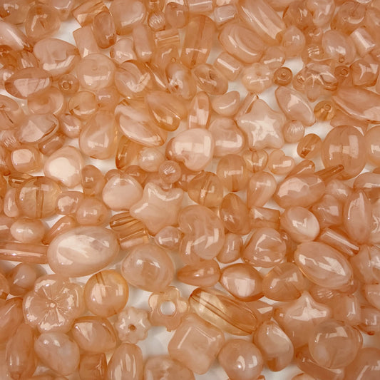 0 0今日新作 雲霧ーオレンジピンク  アクリル混ぜ(1210)