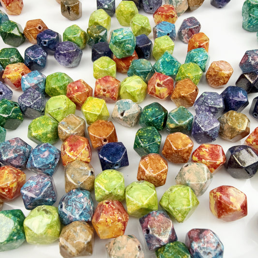 0 0今日新作 不規則ピカソガラスビーズ  9ミリ(1225)