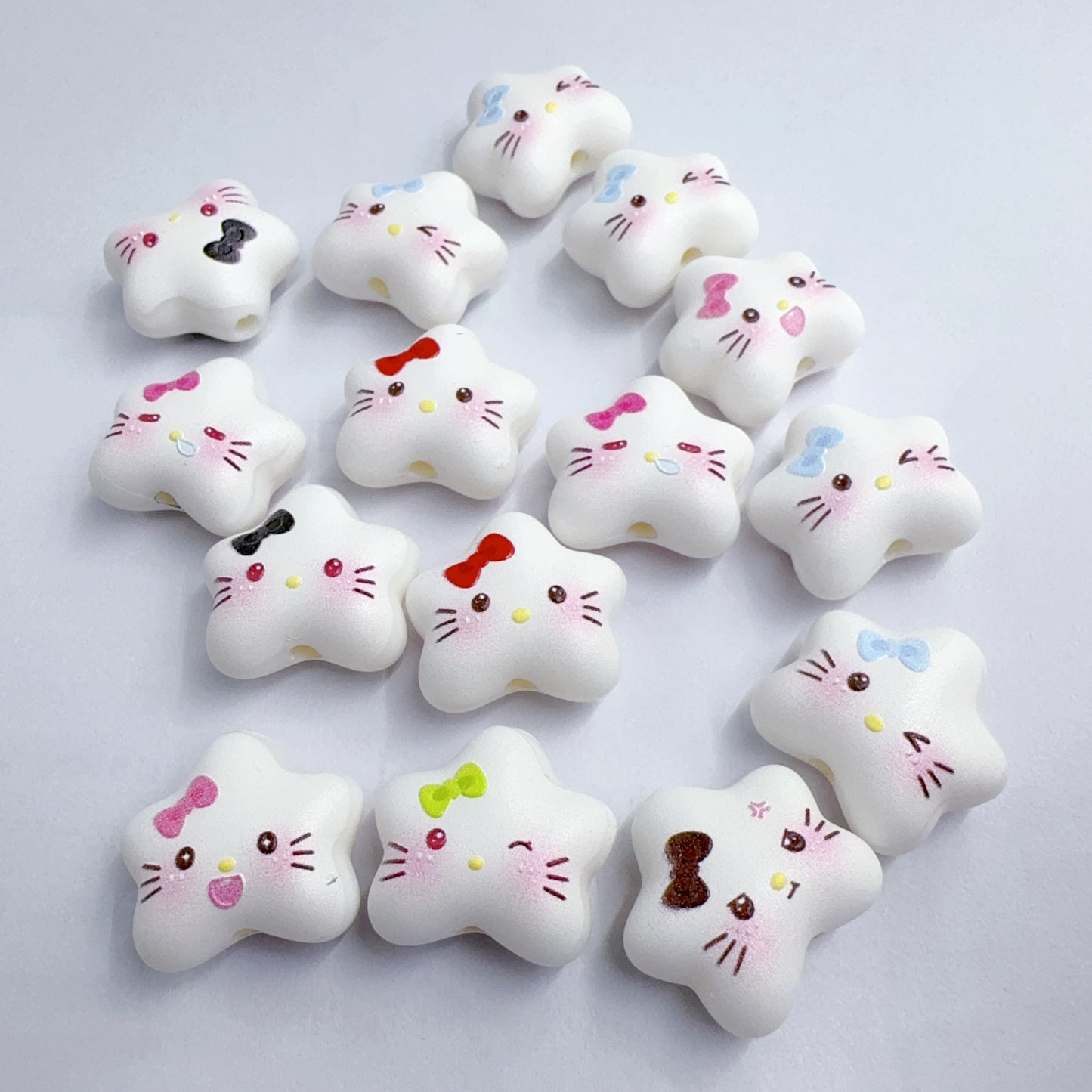 0 0今日新作 かわいいプリントビーズ（0110）