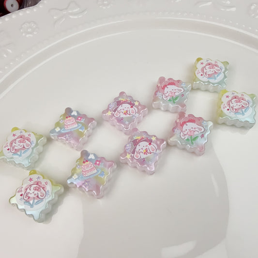 0 0今日新作 うさぎ斜め切手(0325)