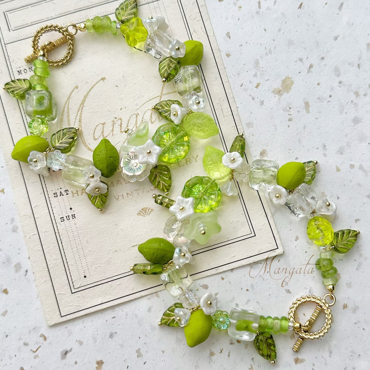 0 0今日新作 チェコビーズ-🍋(0223)