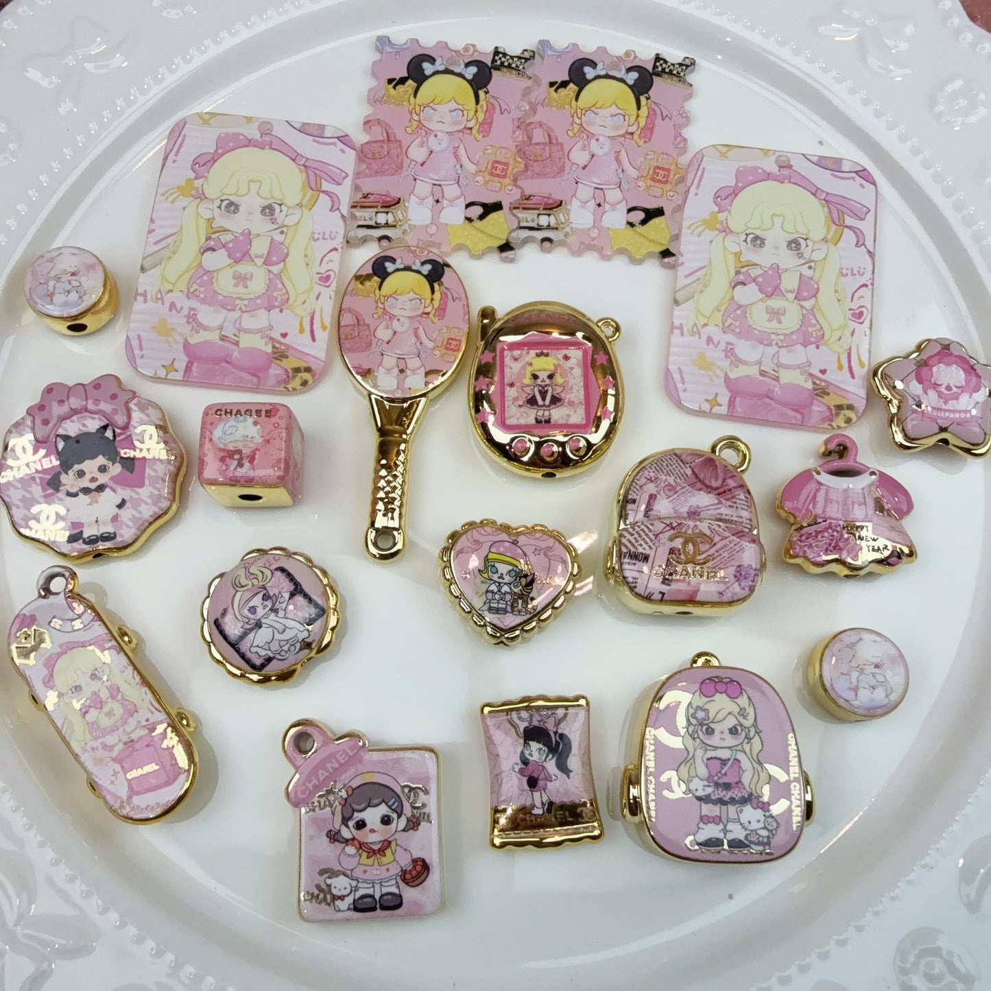 0 0今日新作 女子会 金ベース アクリル混ぜ(1112)