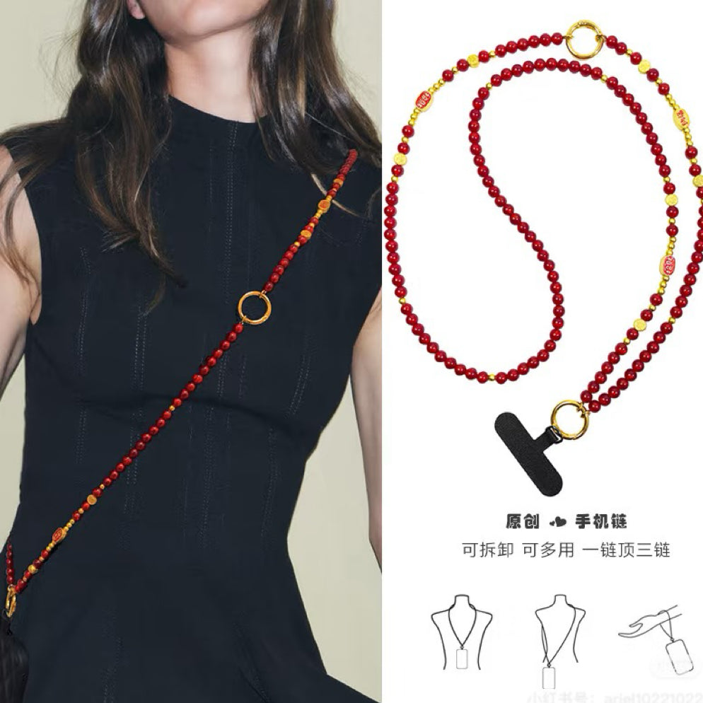 0 0今日新色 黒＆赤ラウンドビーズ アクリル混ぜ(0921)