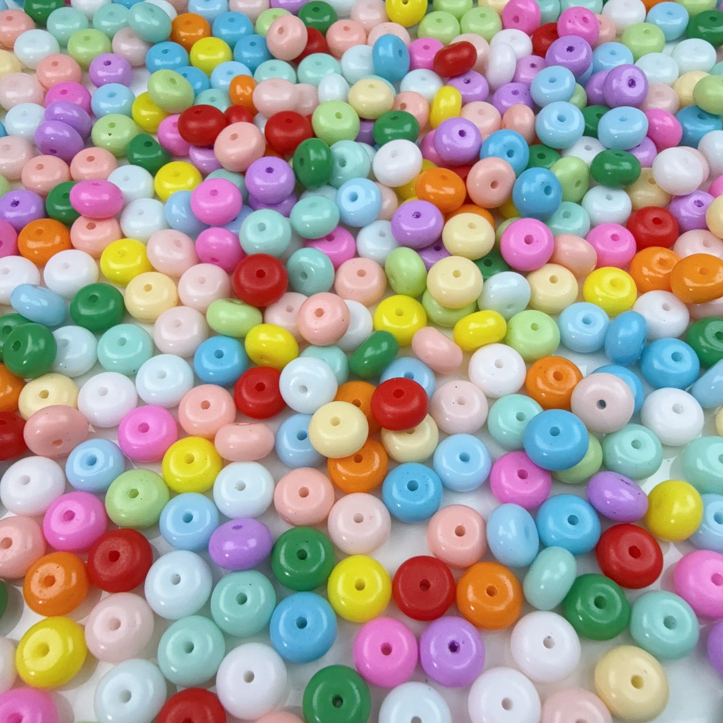 0 0今日新作 カラー飴ー算盤 ガラスビーズ(0819)