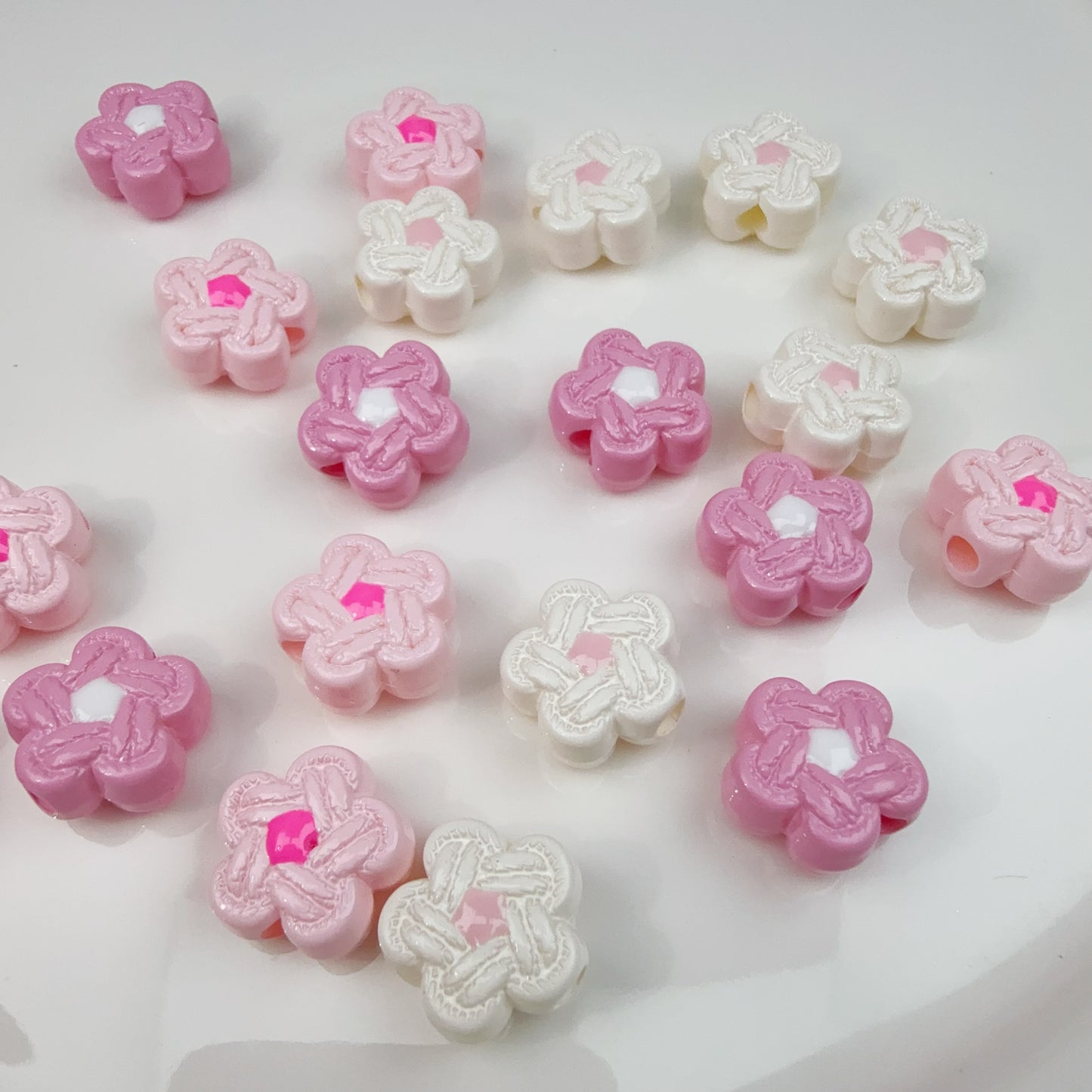 0 0今日新作 アクリル編み花(0117)