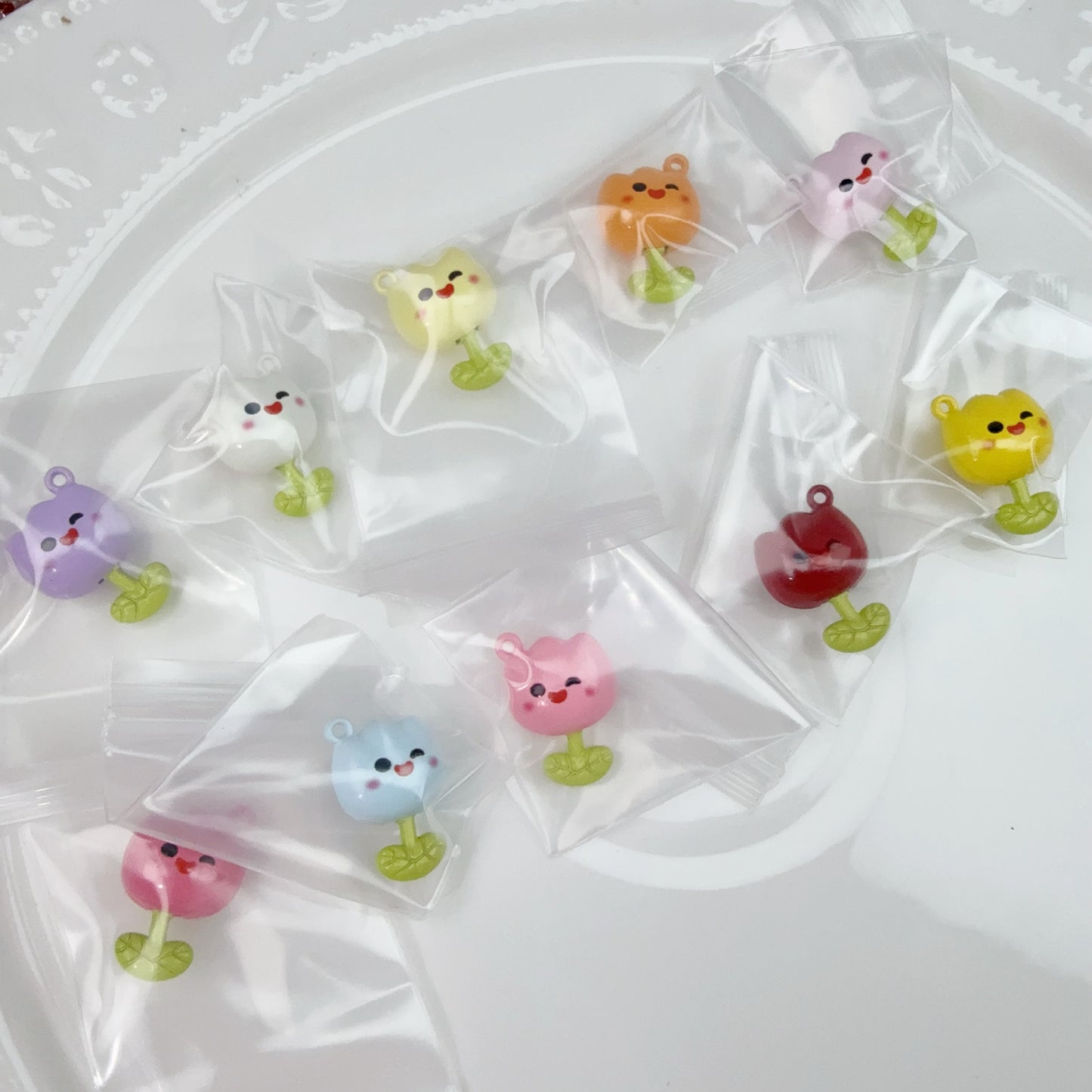 0 0今日新作 合金 ぷっくりチューリップ(0429)