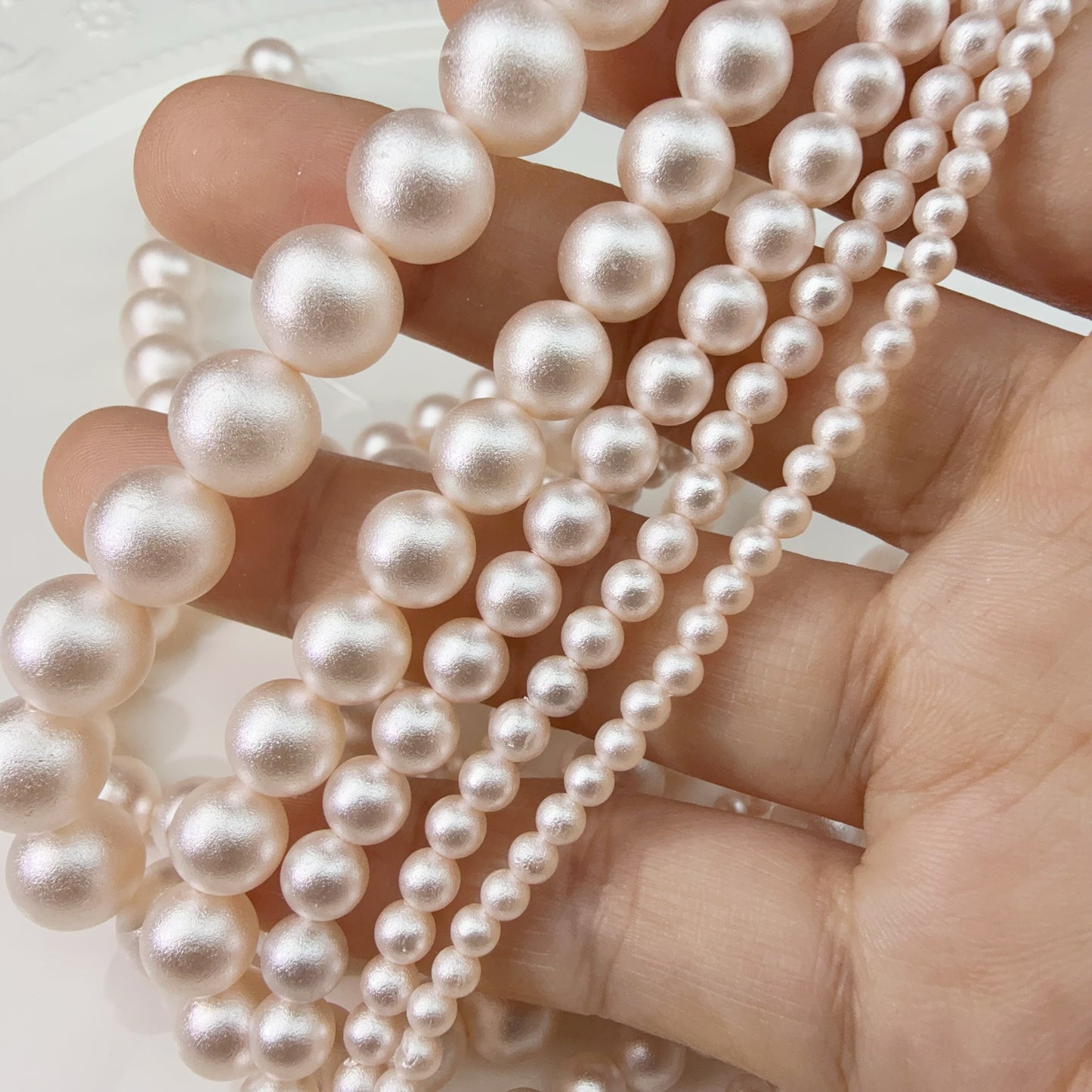 0 0今日新作 コットンパール5連セット(0103)