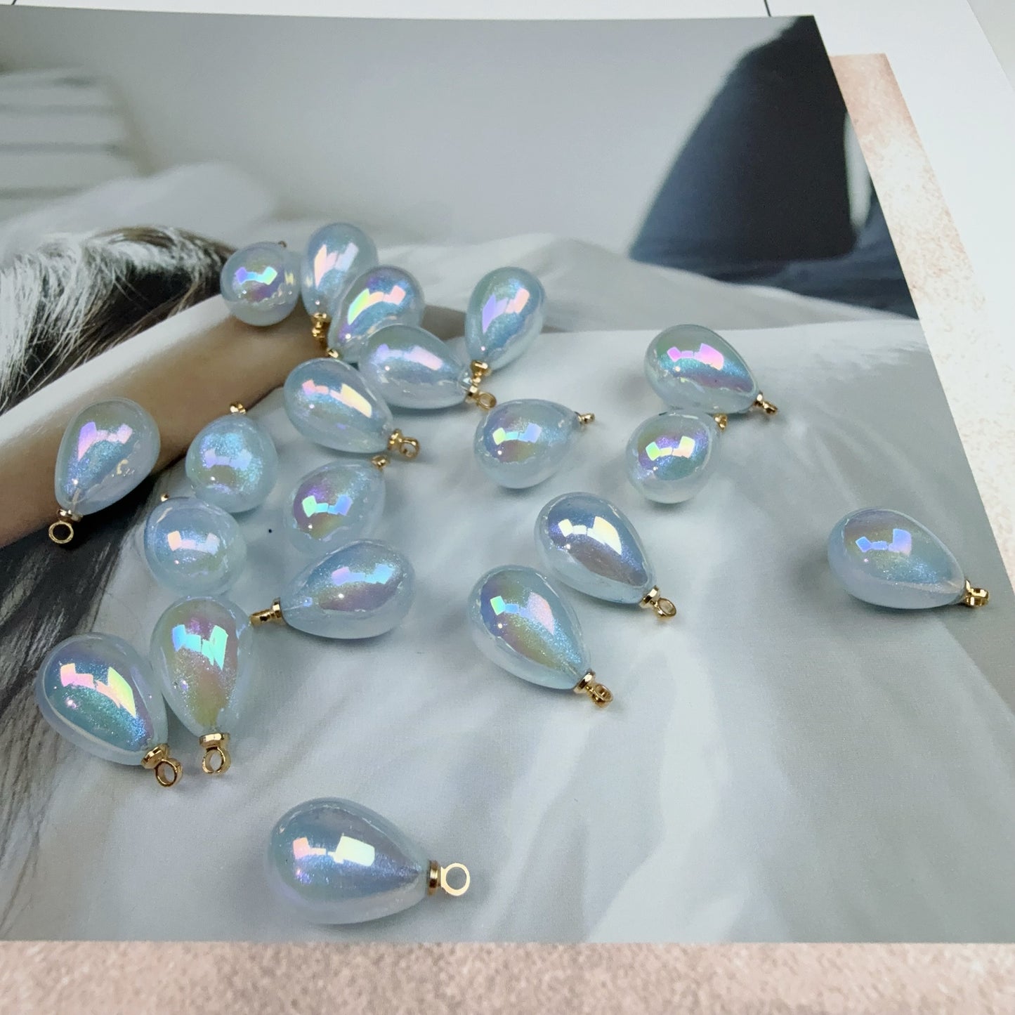 0 今日新作 人魚カンツキー雫10*15ミリぐらい（0513）