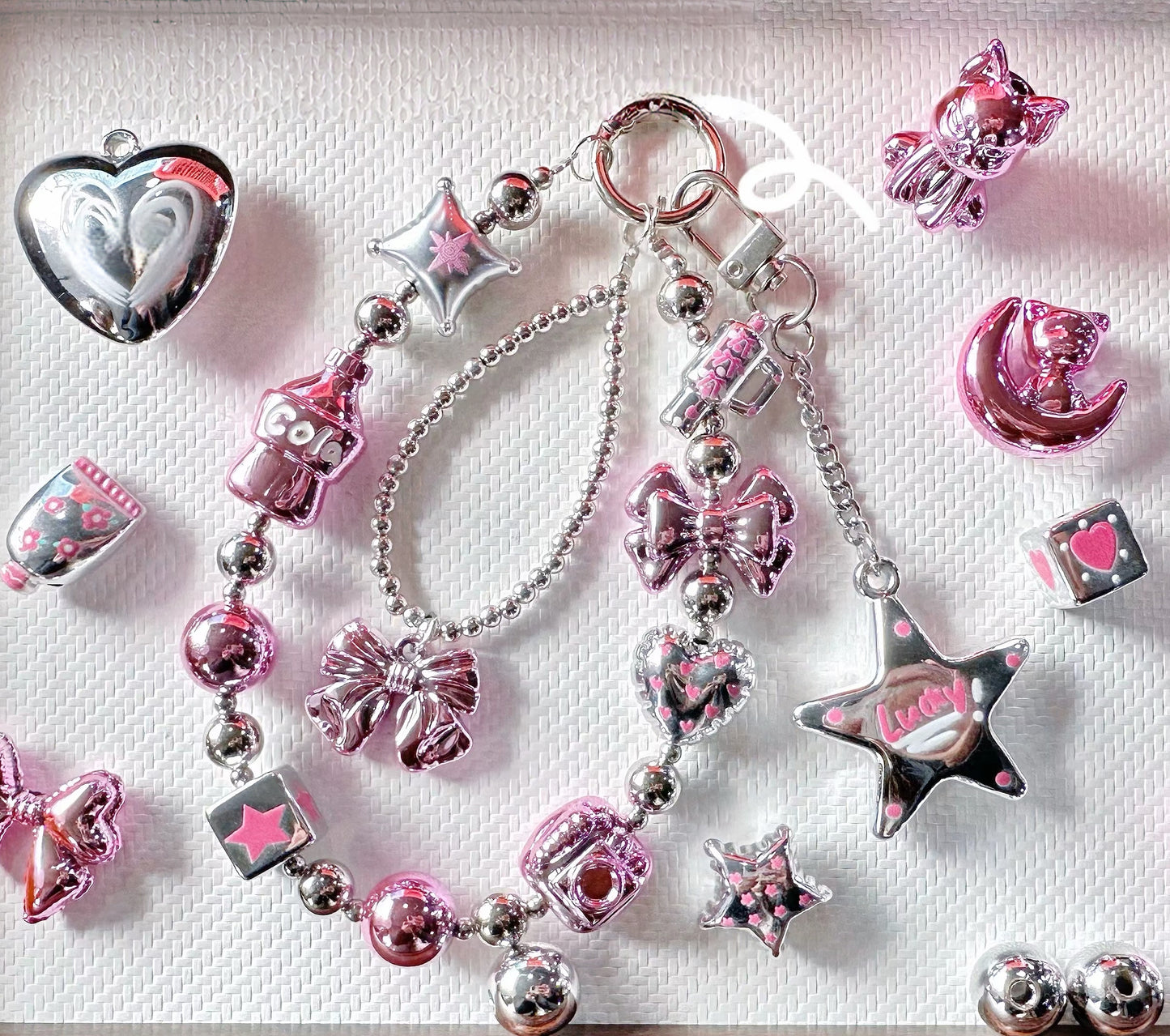 0 0今日新作 銀ラズベリー  大きな付属品容量ゼロ負担 アクリル混ぜ(0130)